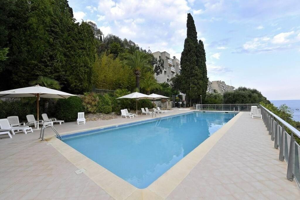 Grand Bleu, Appartamento Vista Mare E Monaco Roquebrune-Cap-Martin Luaran gambar